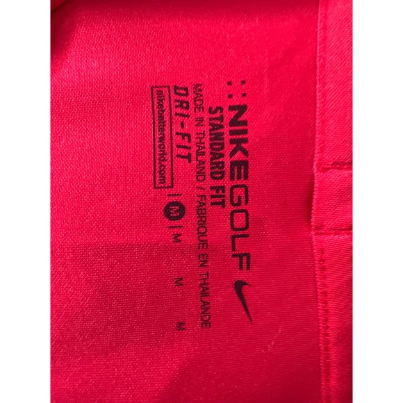 Nike Golf Dri Fit Red polo shirt size medium Men's - Picture 5 of 5